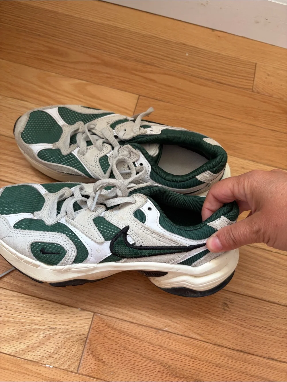 Nike Green, White and Black Women's Athletic Sneakers